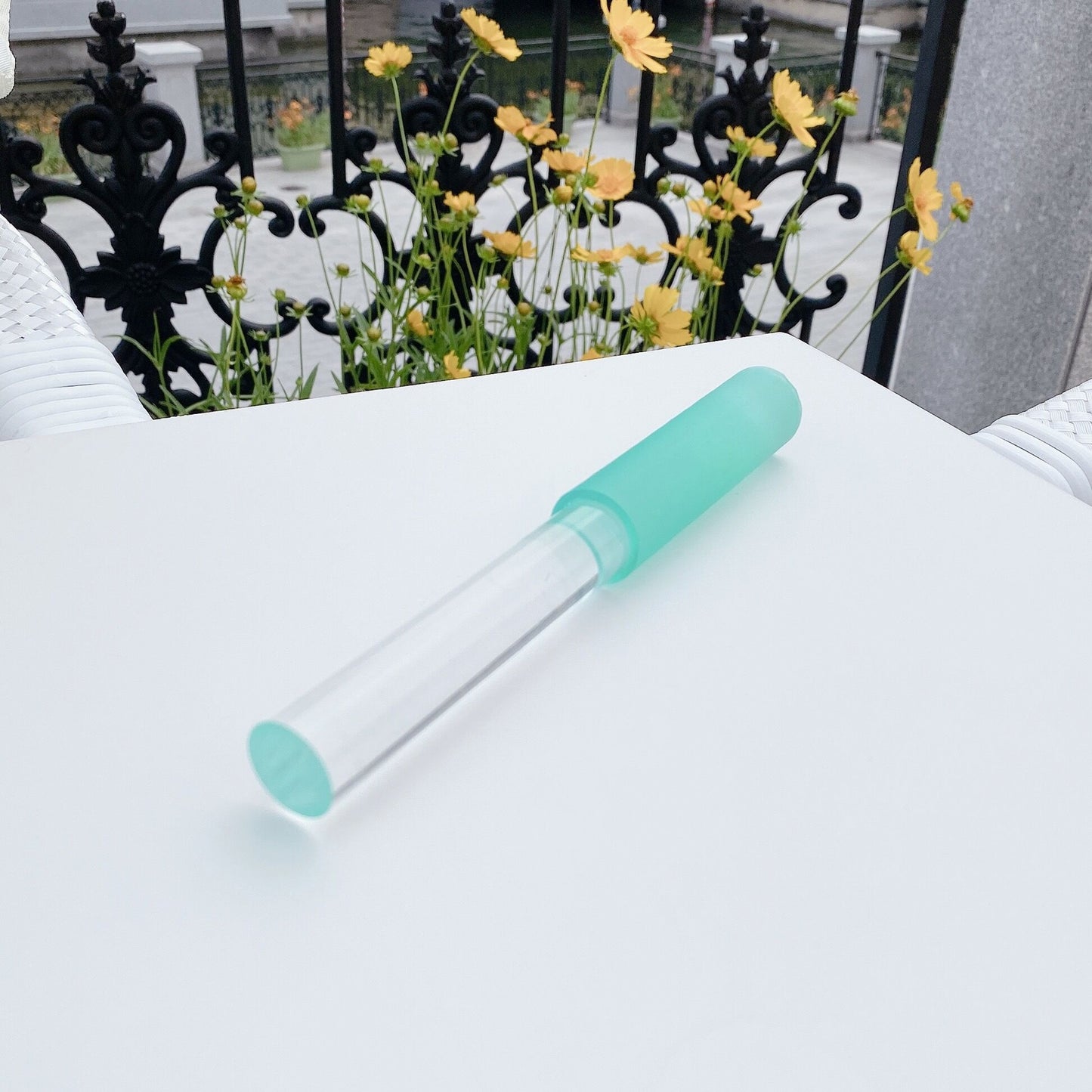 Crystal Mallet for Crystal Singing Bowl ,Solid Crystal with Smooth Latex with No Noise Rubber - DITCHWORLD