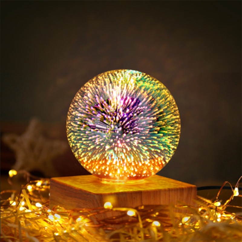 USB LED Ball Light Novelty lighting 3D Firework Colorful atmosphere table Night Lamp Christmas Holidays Home decoration - DITCHWORLD