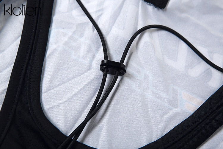 Bodysuit Stretch Zipper Backless Y2K F1 - Xseries Grey