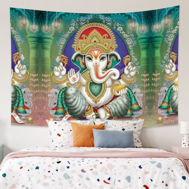 Elephant Indian Ganesha Mandala Tapestries - DITCHWORLD