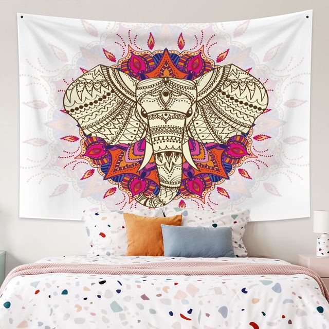 Elephant Indian Ganesha Mandala Tapestries - DITCHWORLD