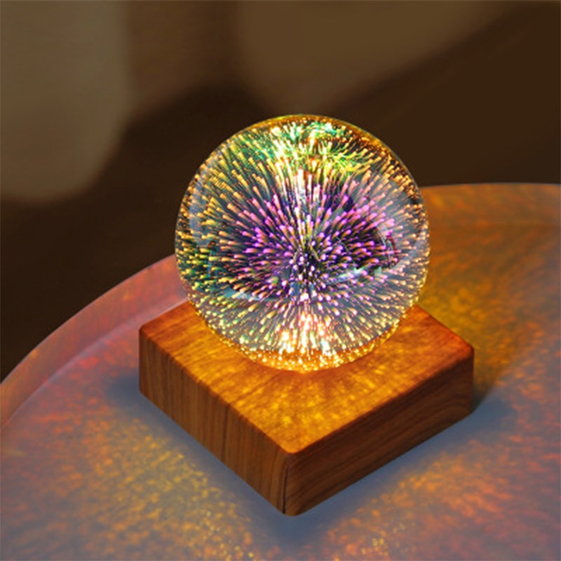 USB LED Ball Light Novelty lighting 3D Firework Colorful atmosphere table Night Lamp Christmas Holidays Home decoration - DITCHWORLD
