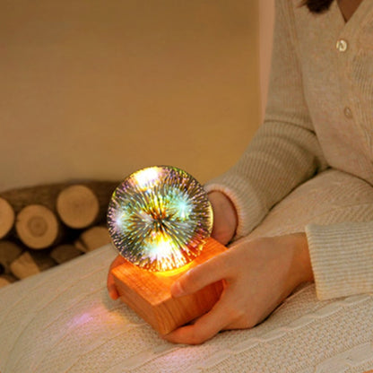 USB LED Ball Light Novelty lighting 3D Firework Colorful atmosphere table Night Lamp Christmas Holidays Home decoration