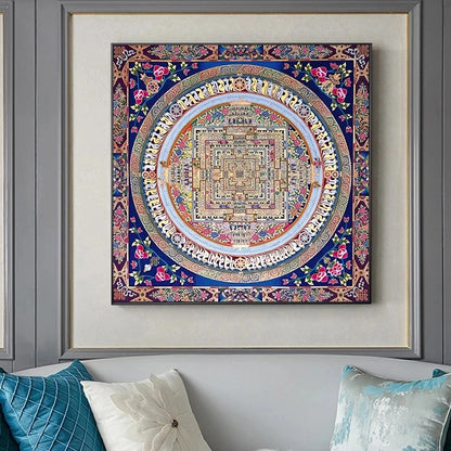 Modern Thangka Mandala Buddha Canvas Paintings Abstract Posters and Prints Wall Art Pictures for Living Room Decoration Cuadros - DITCHWORLD