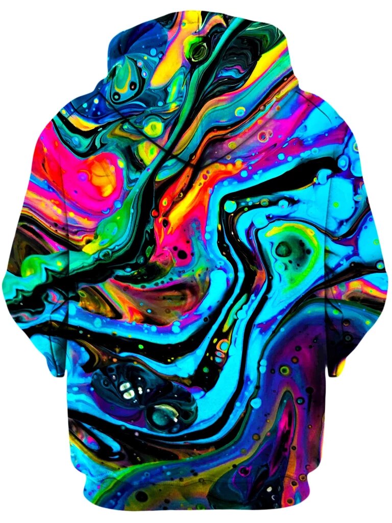 Trippy Hoodie Psychedelic swirl of vibrant colors 3D Print + Sweatshirt - DITCHWORLD