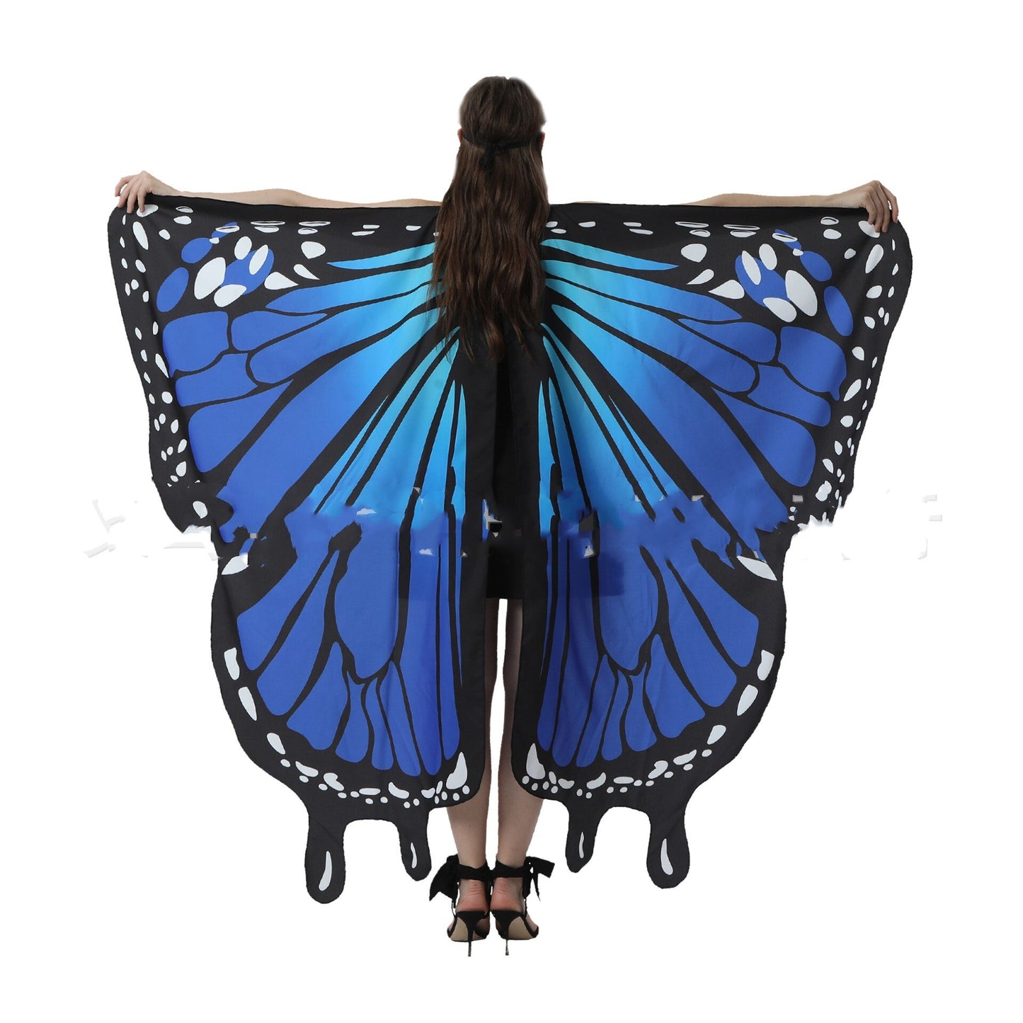 Butterfly Wings Costume Adult Girl Halloween Butterfly Cape Costume For Festival Party Dress Up Nymph Pixie Cloak - DITCHWORLD