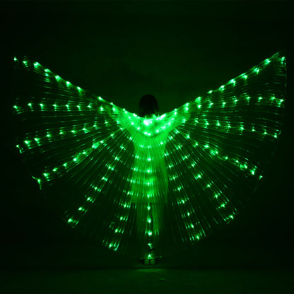ANGEL WINGS Belly Dance LED Wings Children Performance Fluorescent Butterfly Isis Wings Belly Dancing Bellydance Carnival Led Costumes Shows