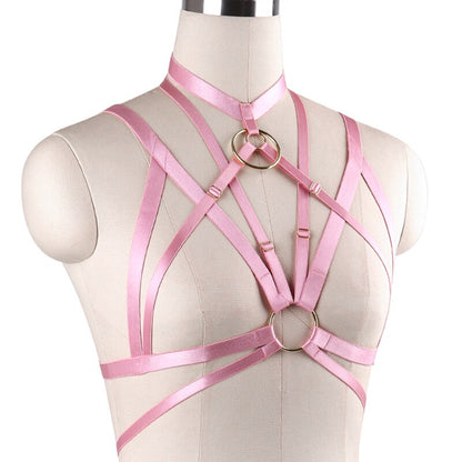 Body Harness Cage Bra Bralette Adjustable Corset - Multiple colours
