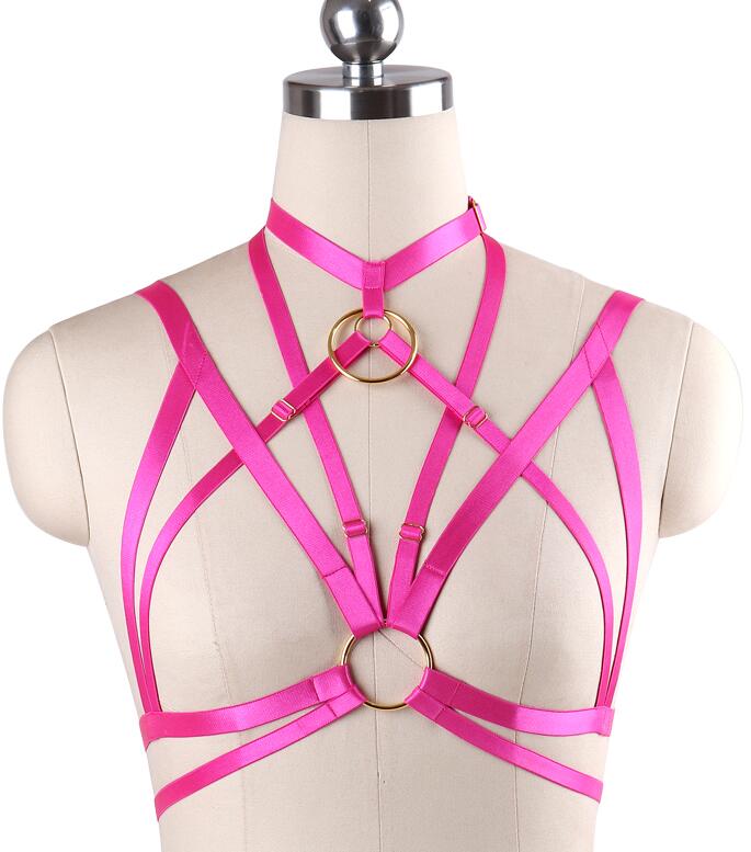 Body Harness Cage Bra Bralette Adjustable Corset - Multiple colours - DITCHWORLD