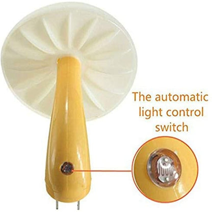 LED Night Lights Mushroom Shape Automatic Sensor Toilet Bedroom Decor Wall Lamps Light-control Sensor Bedroom Light - DITCHWORLD