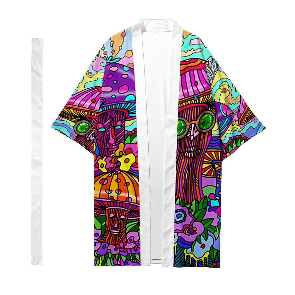 Japanese Kimono Psychedelic Pattern - DITCHWORLD
