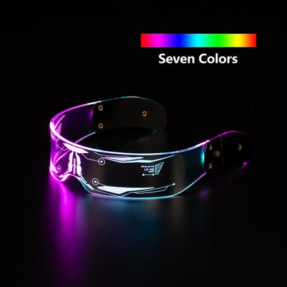 LED Glasses Festival Party Y2K Futuristic Shades