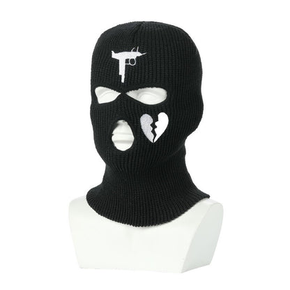 Ski Mask 3 Hole Knitted Full Face Cover Balaclava Mask Halloween Party Cycling Mask Beanies Hat for Outdoor Sports