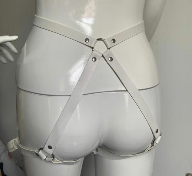 Sexy Bdsm Garter with Bows Belt Harness Lingerie Bodystockings Belt Fetish Erotic Rave Bodysuit