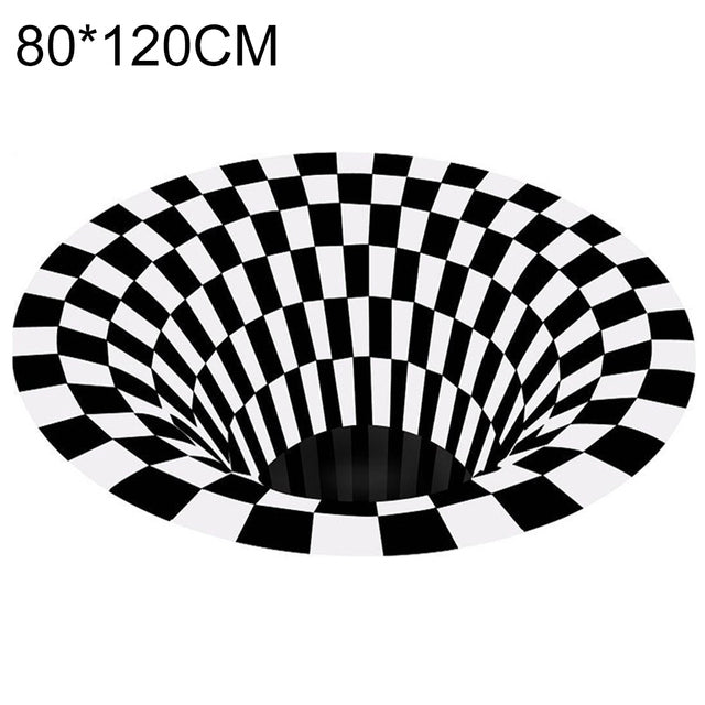 Vortex Illusion Rug 3D Carpet Round